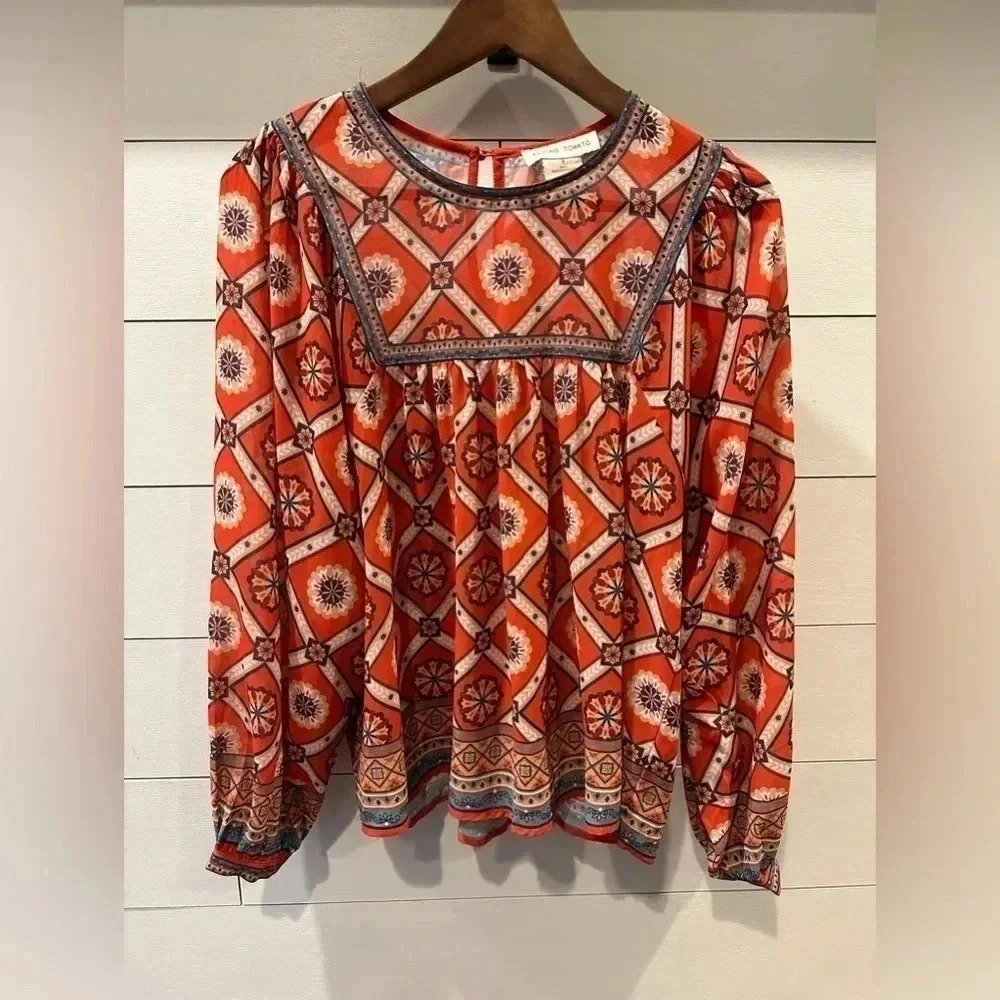 Flying Tomato Res Blouse- small - Picture 1 of 5